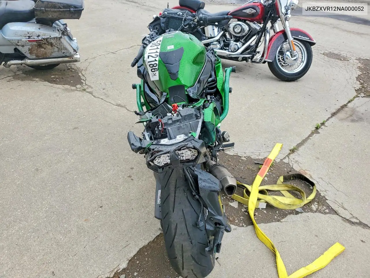2022 Kawasaki Zx1002 R VIN: JKBZXVR12NA000052 Lot: 58112186