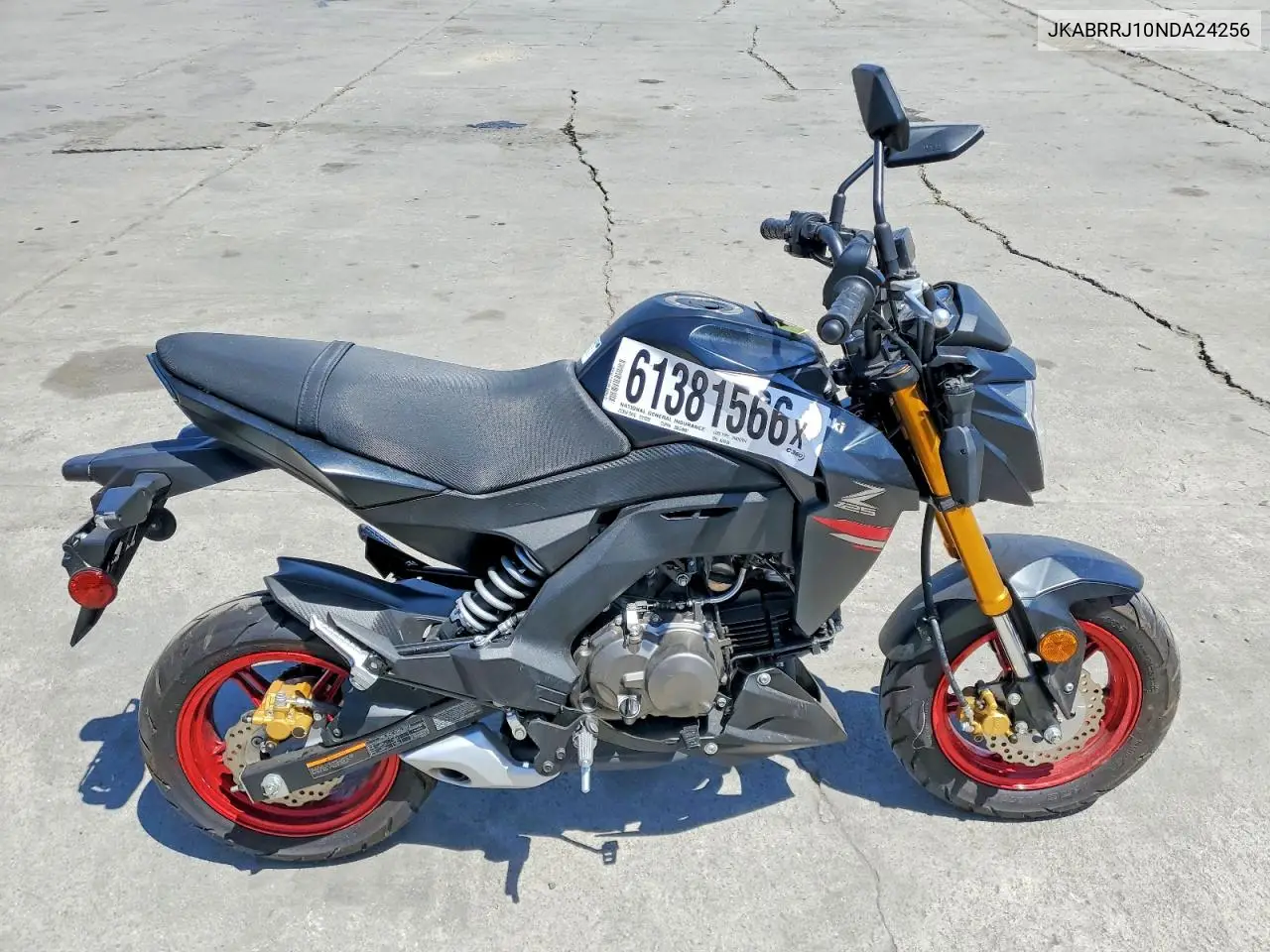 2022 Kawasaki Br125 J VIN: JKABRRJ10NDA24256 Lot: 61381566