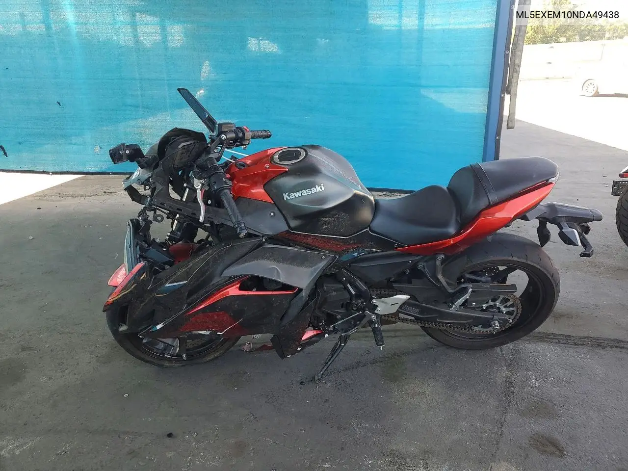 2022 Kawasaki Ex650 M VIN: ML5EXEM10NDA49438 Lot: 61756636