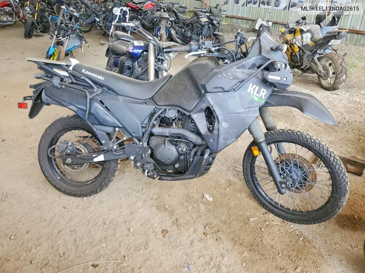 2022 Kawasaki Kl650 L VIN: ML5KLEL13NDA02615 Lot: 85605765