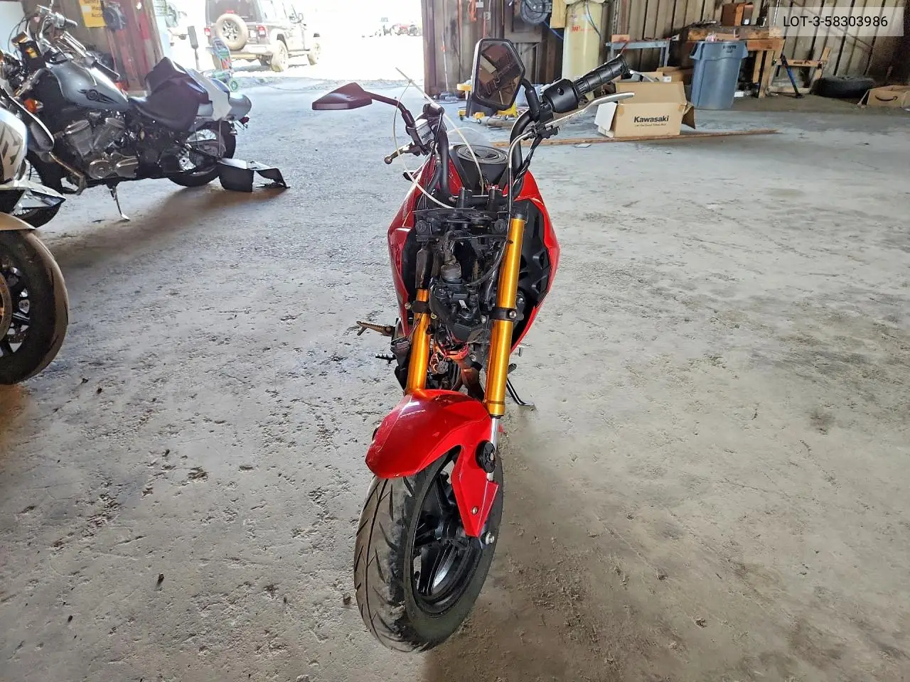 2023 Kawasaki Z125 Pro VIN: LOT-3-58303986 Lot: 58303986