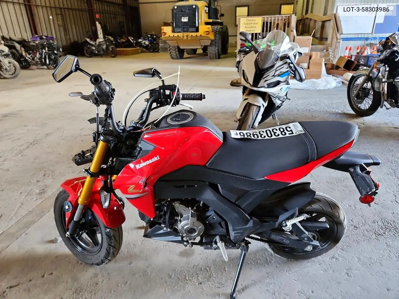 2023 Kawasaki Z125 Pro VIN: LOT-3-58303986 Lot: 58303986
