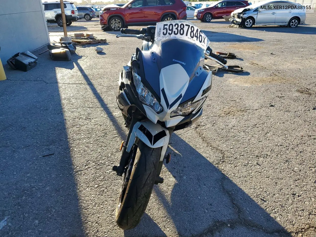 2023 Kawasaki Ex650 R VIN: ML5EXER12PDA88155 Lot: 59387846