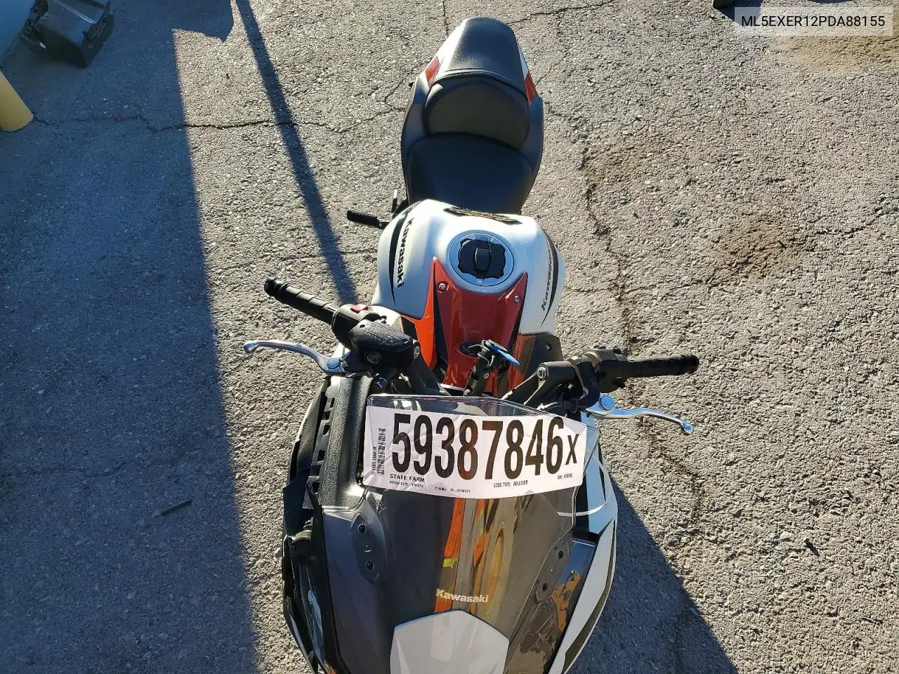 2023 Kawasaki Ex650 R VIN: ML5EXER12PDA88155 Lot: 59387846