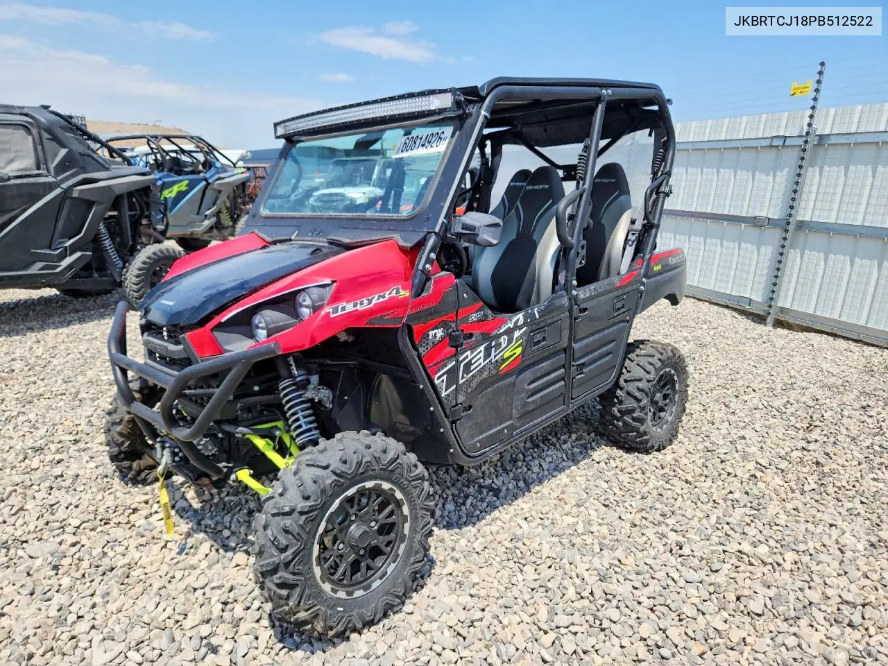 2023 Kawasaki Krt800 J VIN: JKBRTCJ18PB512522 Lot: 60814926