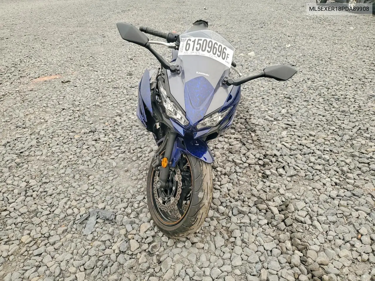 2023 Kawasaki Ex650 R VIN: ML5EXER18PDA89908 Lot: 61509696