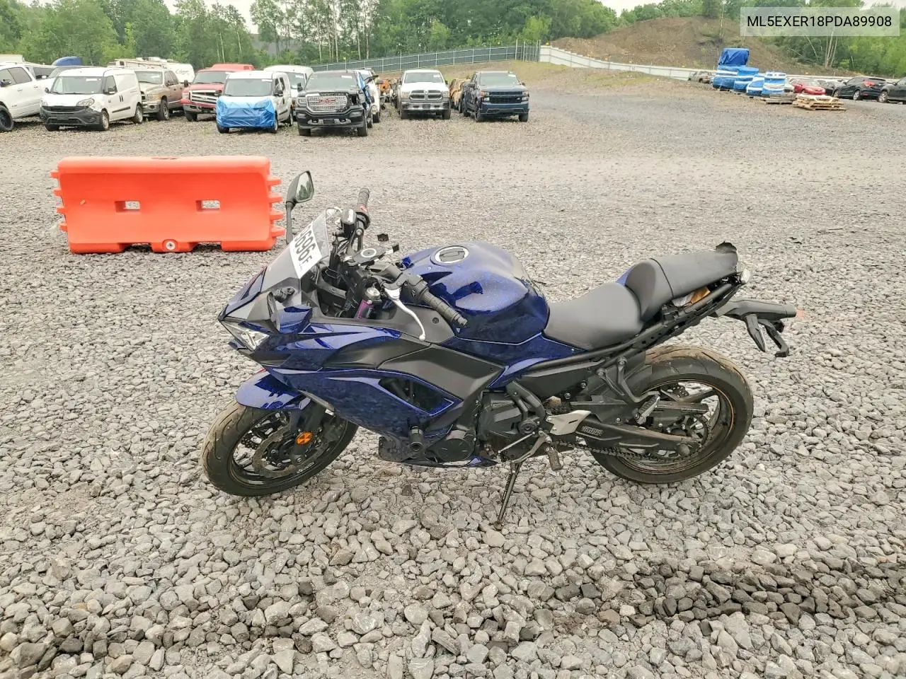 2023 Kawasaki Ex650 R VIN: ML5EXER18PDA89908 Lot: 61509696