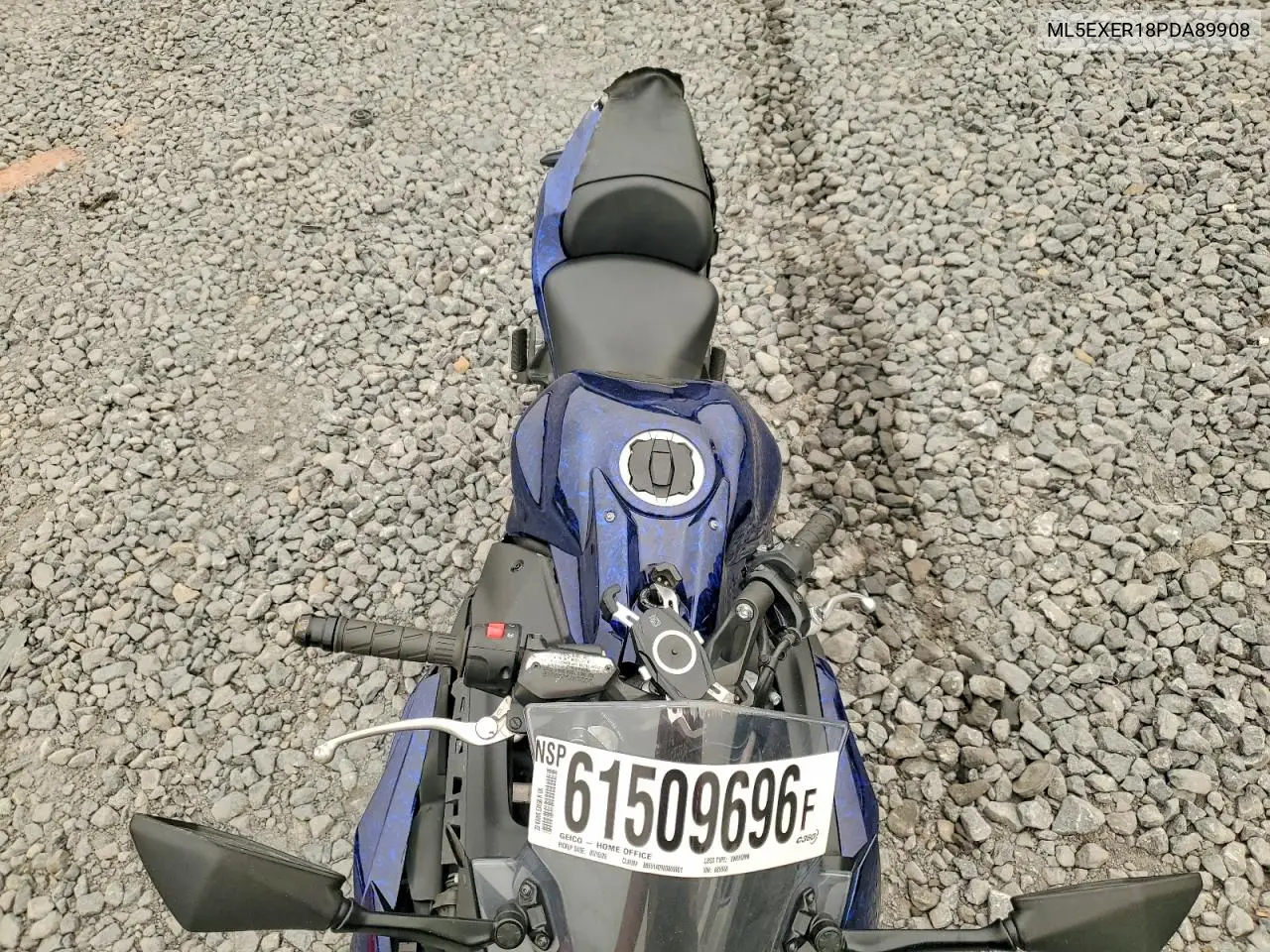 2023 Kawasaki Ex650 R VIN: ML5EXER18PDA89908 Lot: 61509696