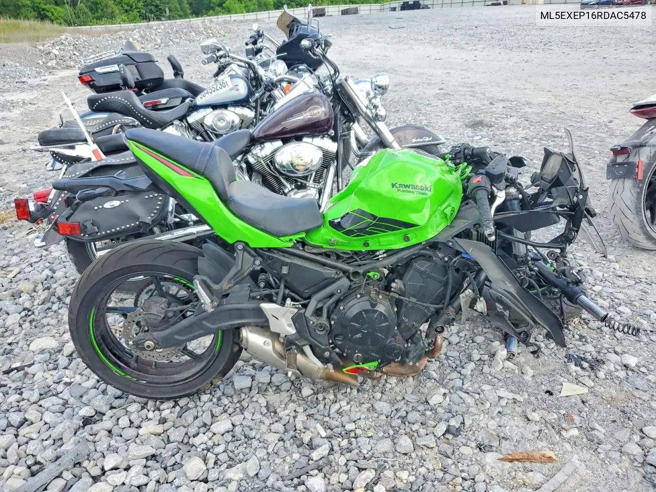 2024 Kawasaki Ex650 P VIN: ML5EXEP16RDAC5478 Lot: 51112676