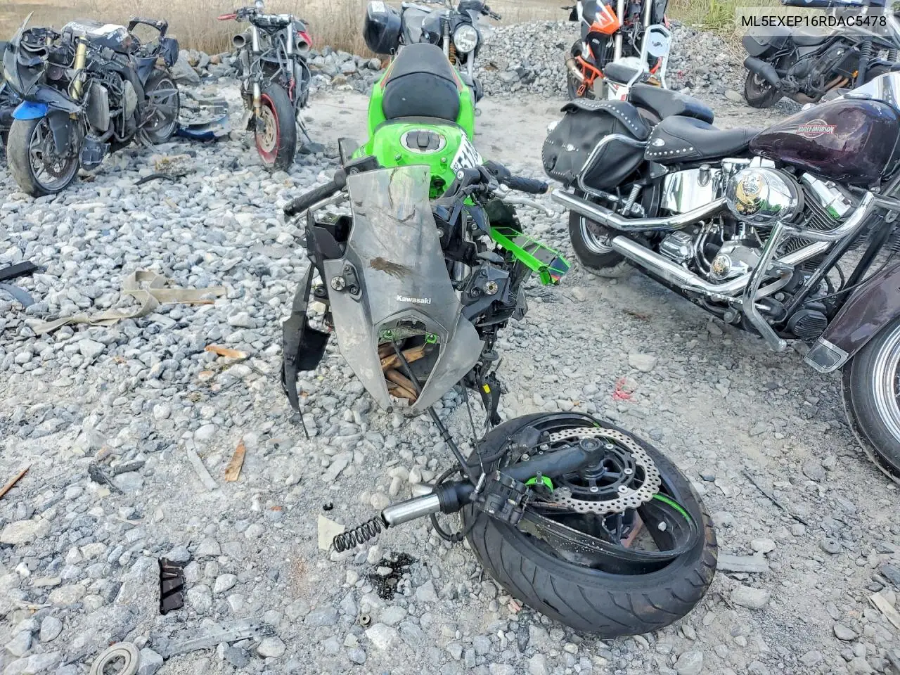 2024 Kawasaki Ex650 P VIN: ML5EXEP16RDAC5478 Lot: 51112676