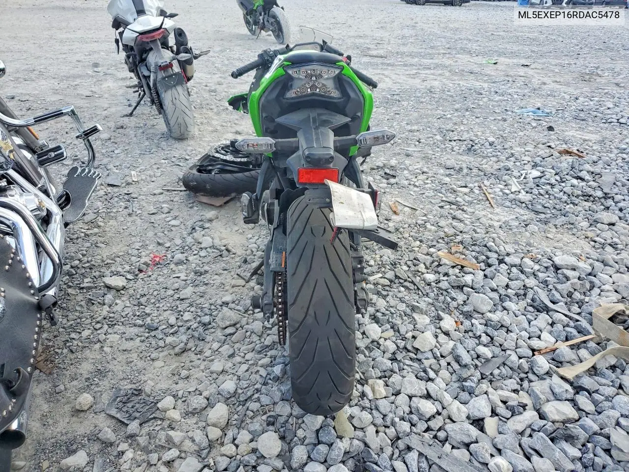 2024 Kawasaki Ex650 P VIN: ML5EXEP16RDAC5478 Lot: 51112676