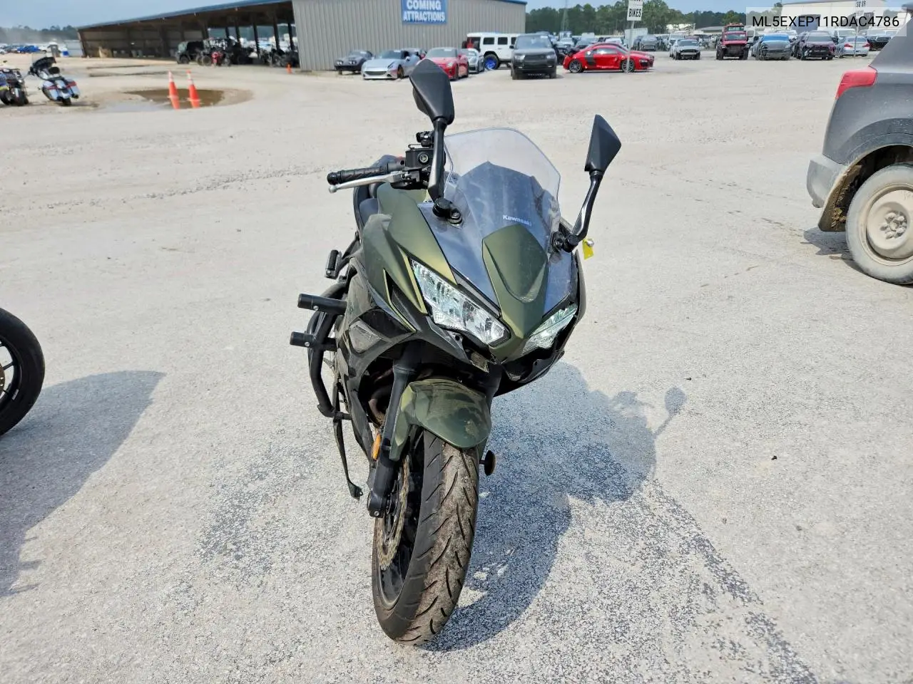 2024 Kawasaki Ex650 P VIN: ML5EXEP11RDAC4786 Lot: 51337856