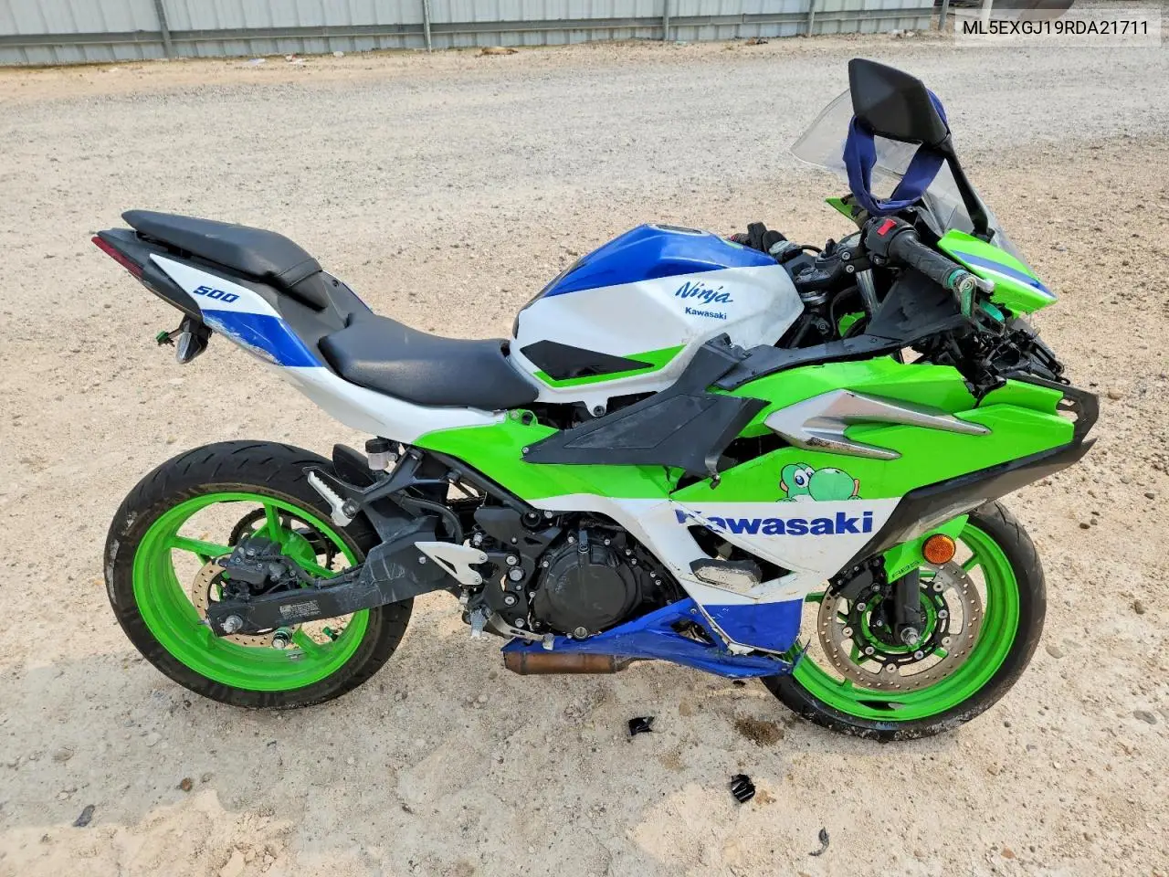 2024 Kawasaki Ex500 A VIN: ML5EXGJ19RDA21711 Lot: 52540116