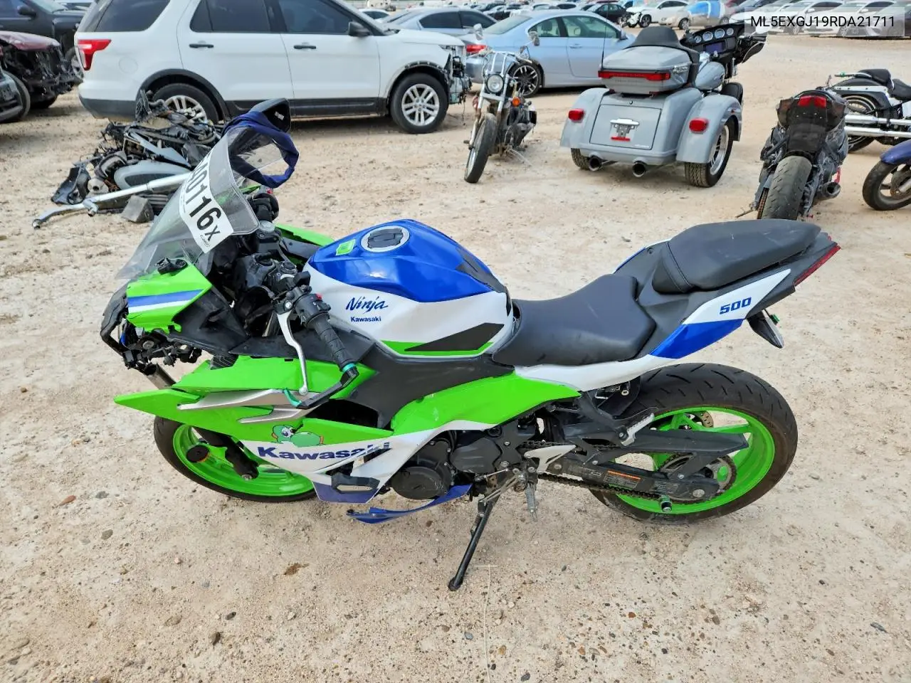 2024 Kawasaki Ex500 A VIN: ML5EXGJ19RDA21711 Lot: 52540116