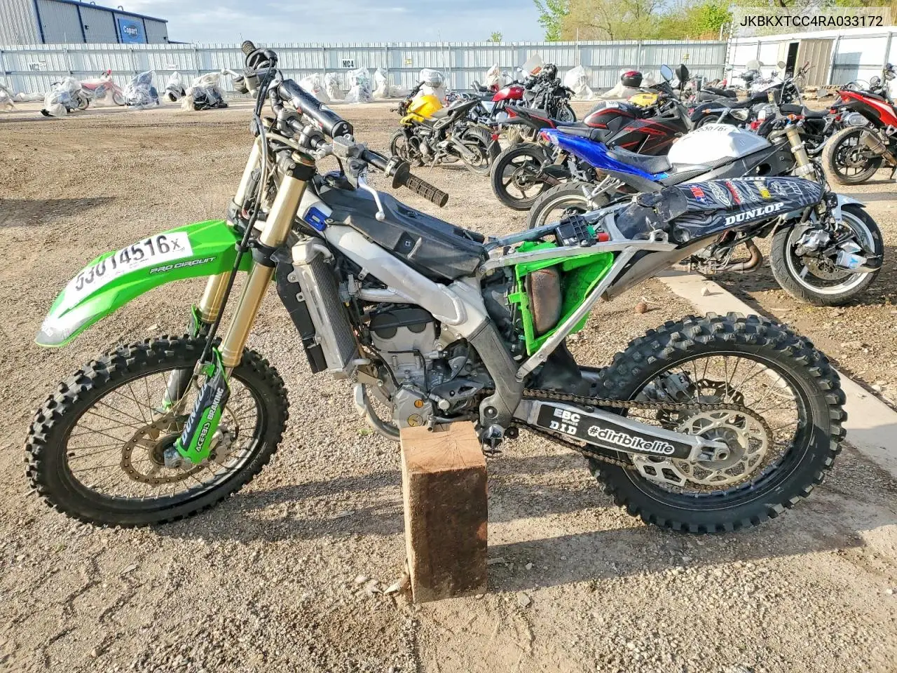 2024 Kawasaki Kx252 C VIN: JKBKXTCC4RA033172 Lot: 53014516