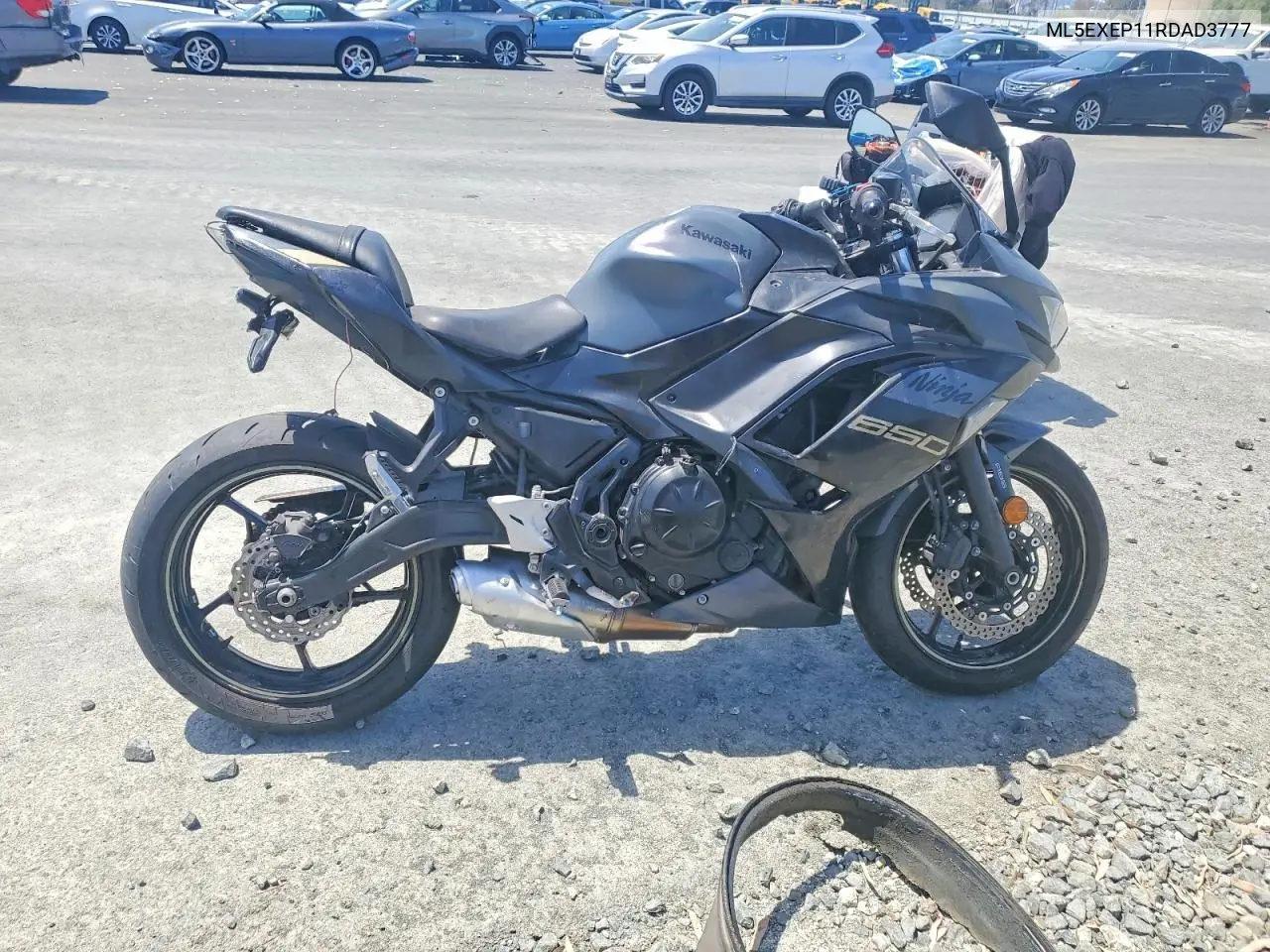 2024 Kawasaki Ex650 P VIN: ML5EXEP11RDAD3777 Lot: 55625856