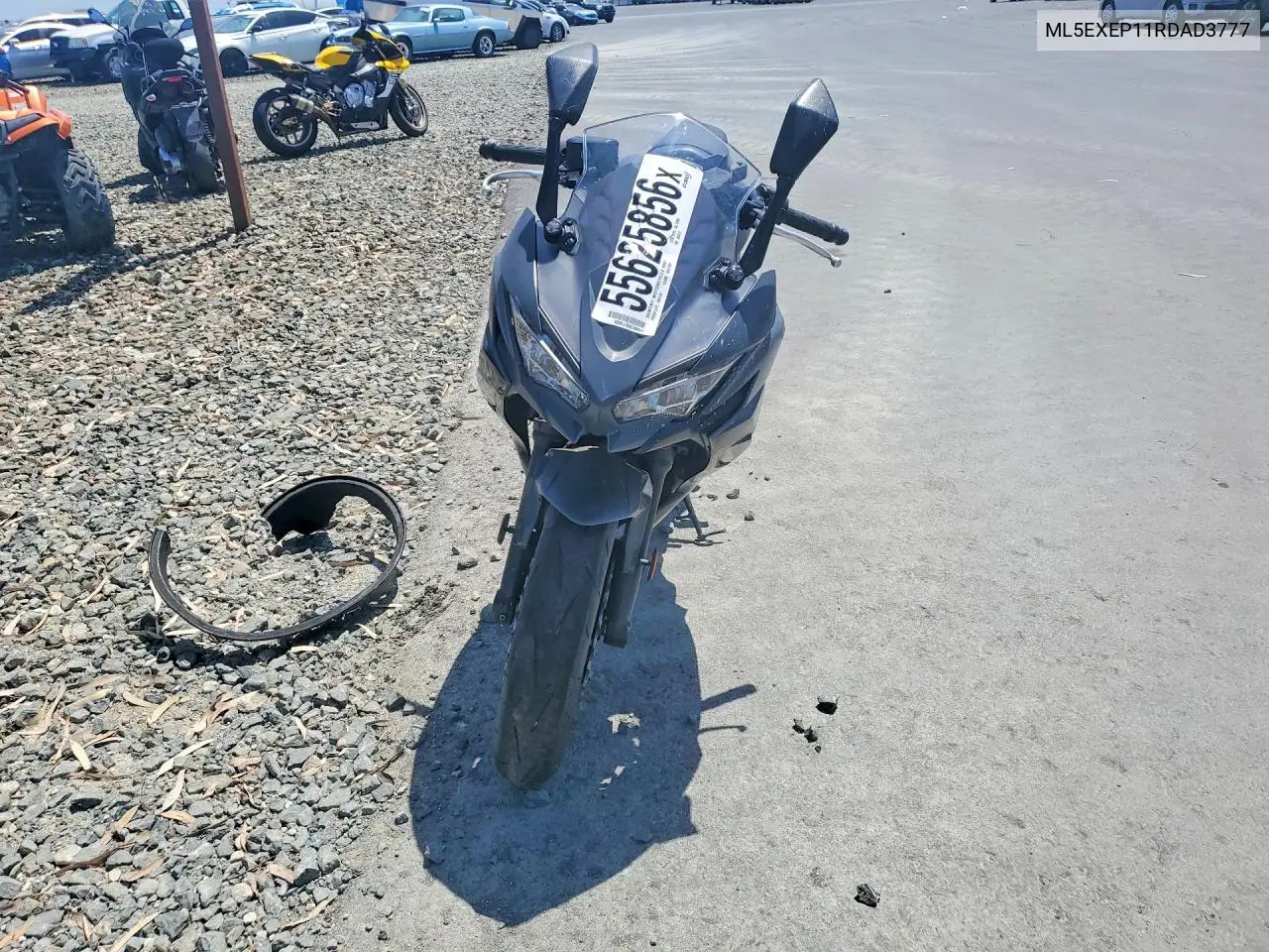 2024 Kawasaki Ex650 P VIN: ML5EXEP11RDAD3777 Lot: 55625856