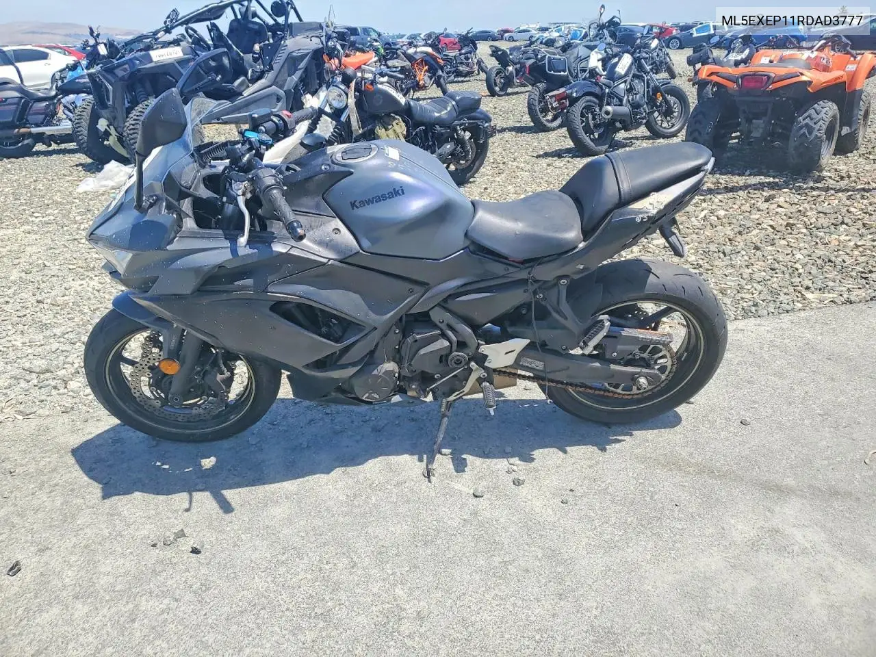 2024 Kawasaki Ex650 P VIN: ML5EXEP11RDAD3777 Lot: 55625856