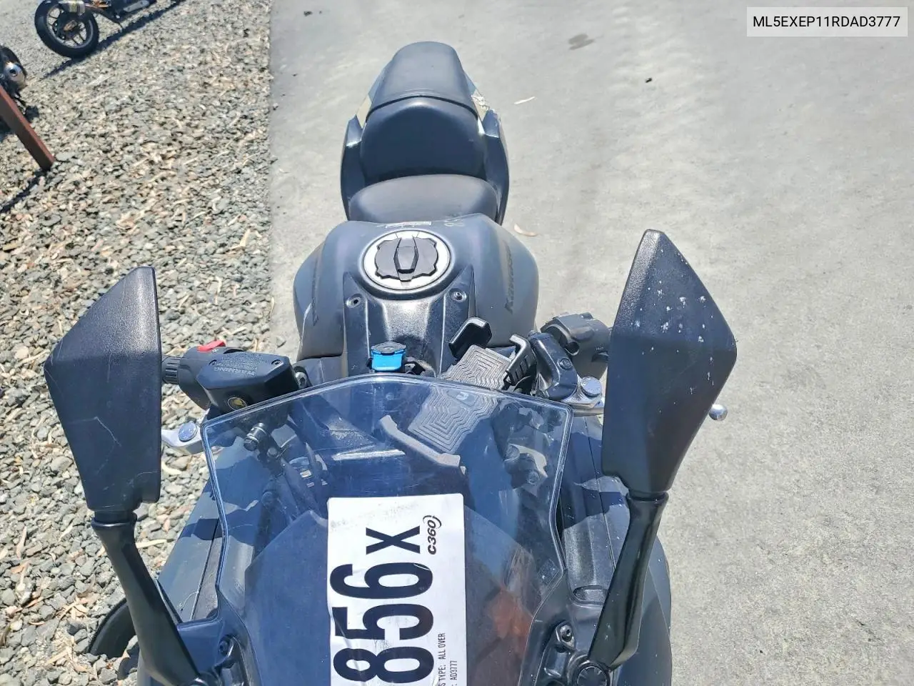 2024 Kawasaki Ex650 P VIN: ML5EXEP11RDAD3777 Lot: 55625856