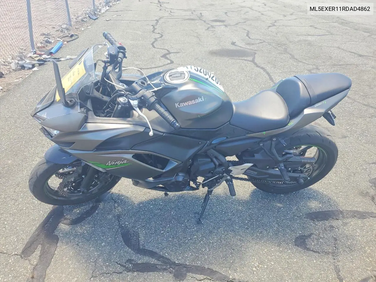 2024 Kawasaki Ex650 R VIN: ML5EXER11RDAD4862 Lot: 57520026