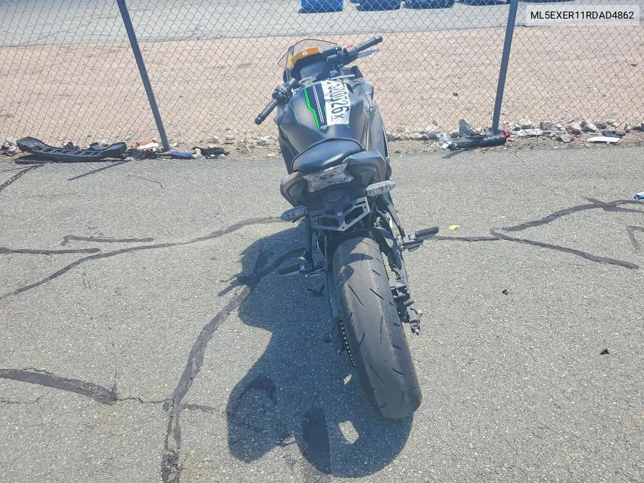 2024 Kawasaki Ex650 R VIN: ML5EXER11RDAD4862 Lot: 57520026