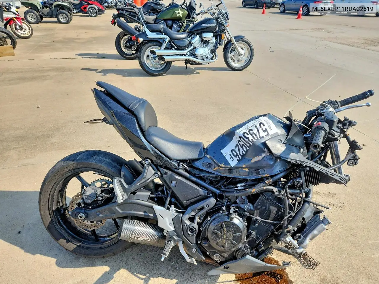 2024 Kawasaki Ex650 P VIN: ML5EXEP11RDAC2519 Lot: 57930926
