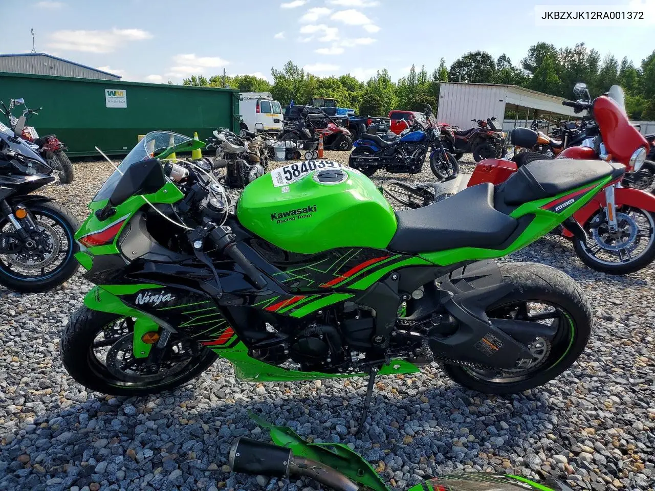 2024 Kawasaki Zx636 K VIN: JKBZXJK12RA001372 Lot: 58403916
