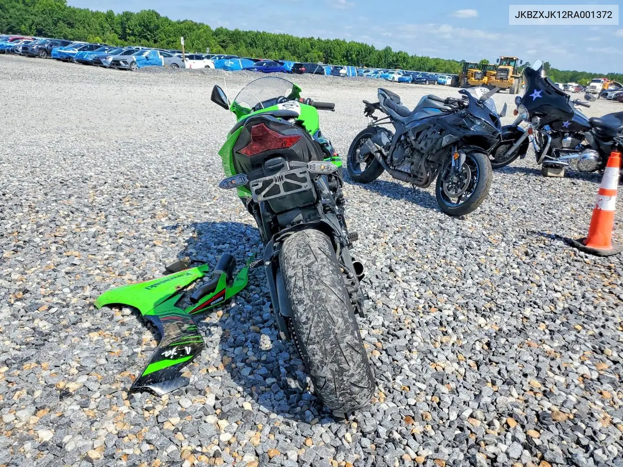 2024 Kawasaki Zx636 K VIN: JKBZXJK12RA001372 Lot: 58403916