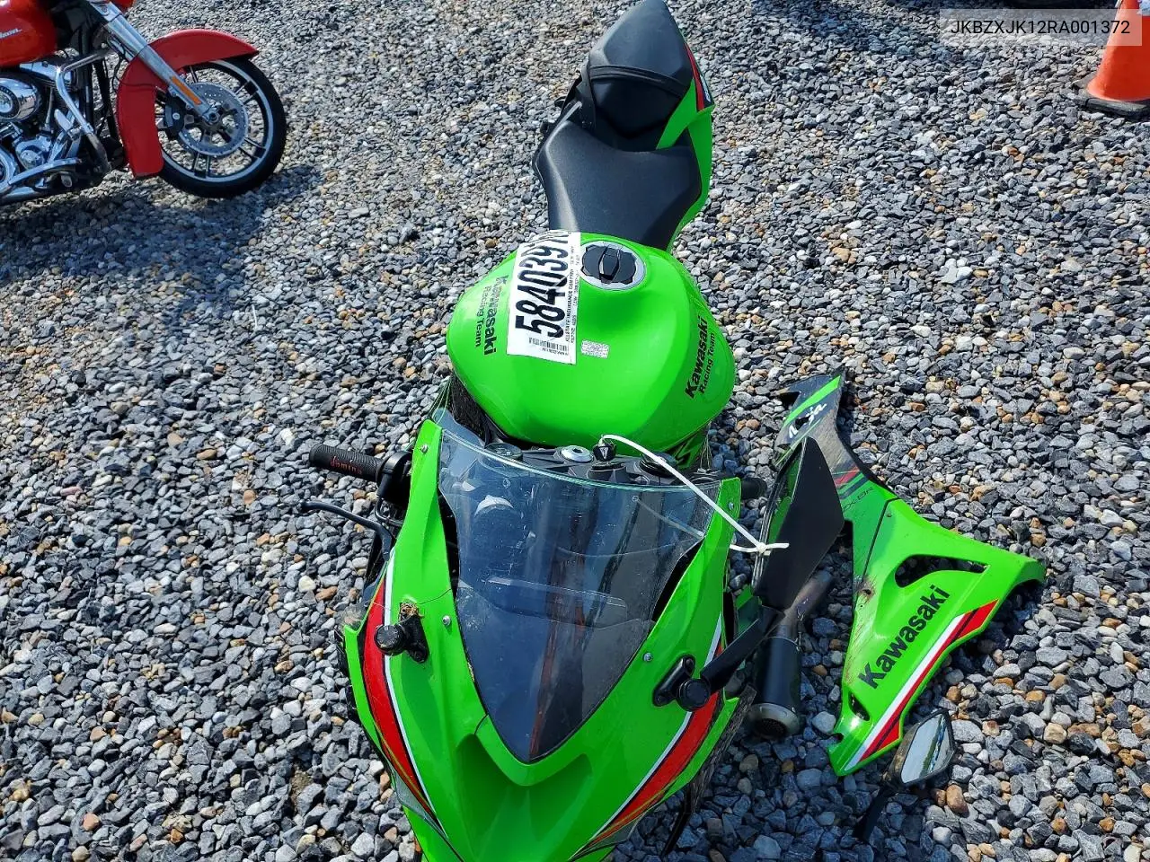 2024 Kawasaki Zx636 K VIN: JKBZXJK12RA001372 Lot: 58403916