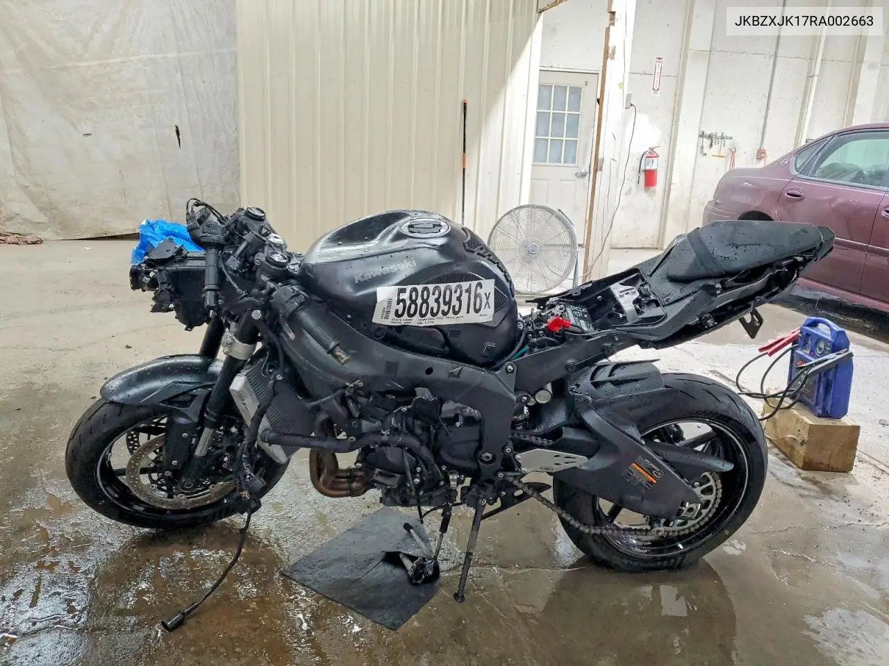 2024 Kawasaki Zx636 K VIN: JKBZXJK17RA002663 Lot: 58839316