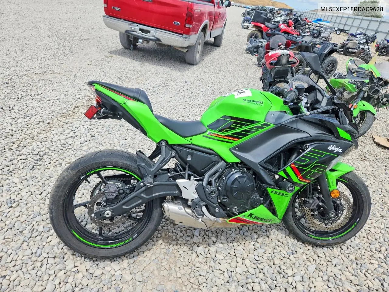 2024 Kawasaki Ex650 P VIN: ML5EXEP18RDAC9628 Lot: 59123866