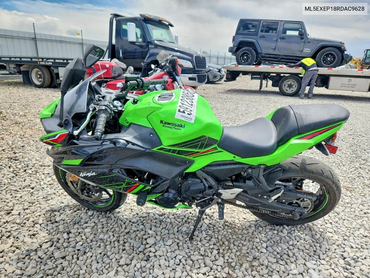 2024 Kawasaki Ex650 P VIN: ML5EXEP18RDAC9628 Lot: 59123866