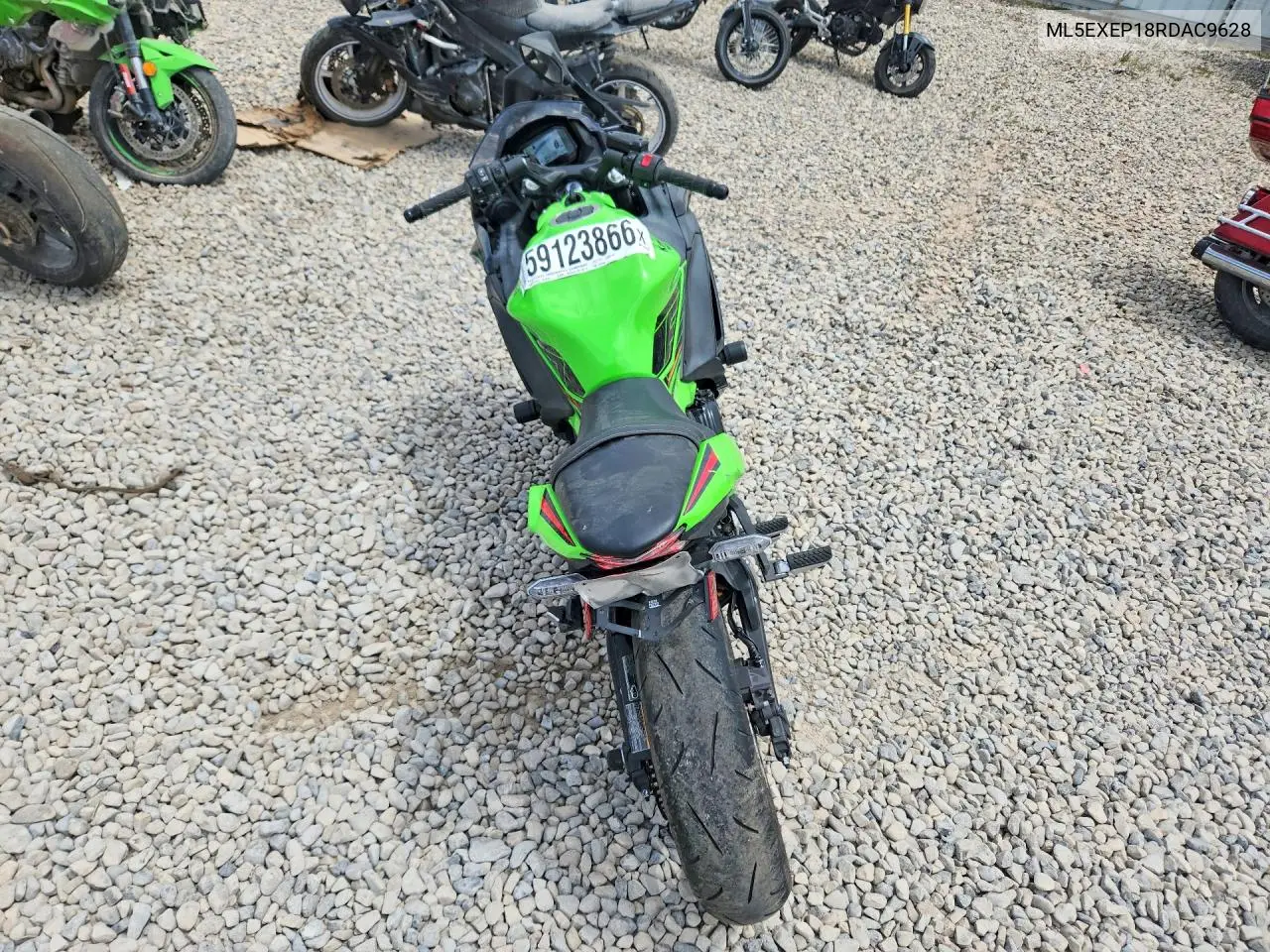 2024 Kawasaki Ex650 P VIN: ML5EXEP18RDAC9628 Lot: 59123866