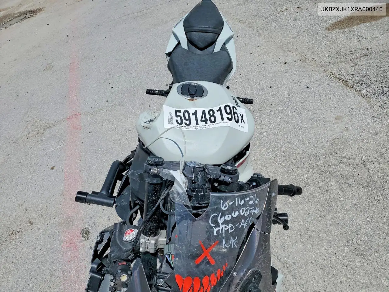 2024 Kawasaki Zx636 K VIN: JKBZXJK1XRA000440 Lot: 59148196