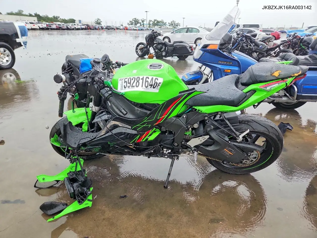 2024 Kawasaki Zx636 K VIN: JKBZXJK16RA003142 Lot: 59281646