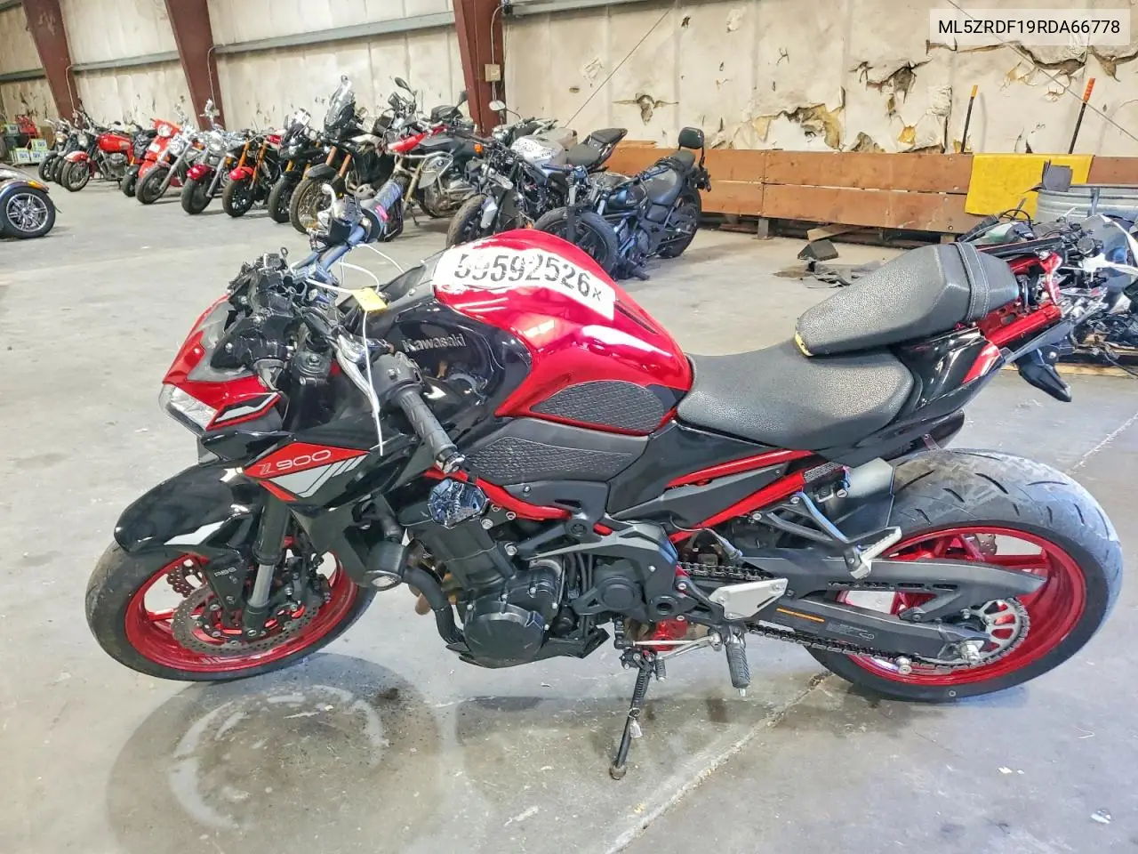 2024 Kawasaki Zr900 F VIN: ML5ZRDF19RDA66778 Lot: 59592526