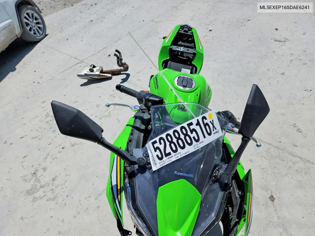 2025 Kawasaki Ex650 P VIN: ML5EXEP16SDAE6241 Lot: 52888516