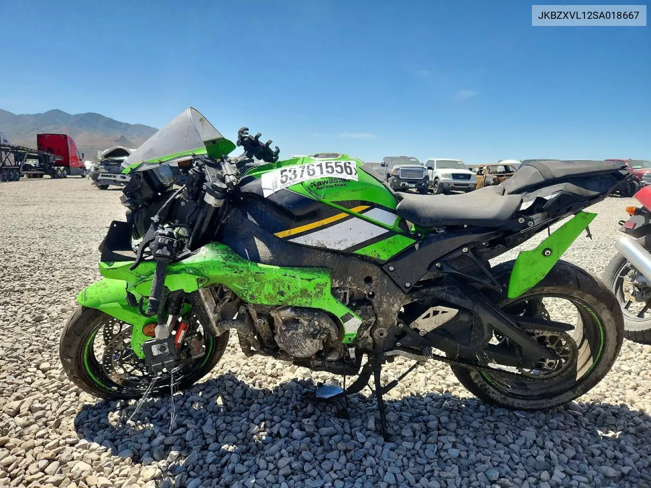 2025 Kawasaki Zx1002 L VIN: JKBZXVL12SA018667 Lot: 53761556