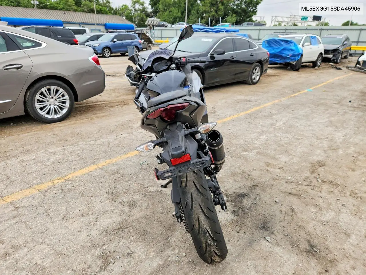 2025 Kawasaki Ex500 VIN: ML5EXGG15SDA45906 Lot: 53932666