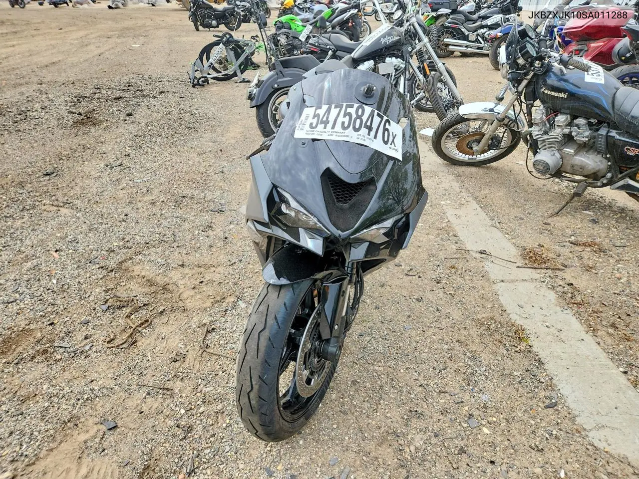 2025 Kawasaki Zx636 K VIN: JKBZXJK10SA011288 Lot: 54758476