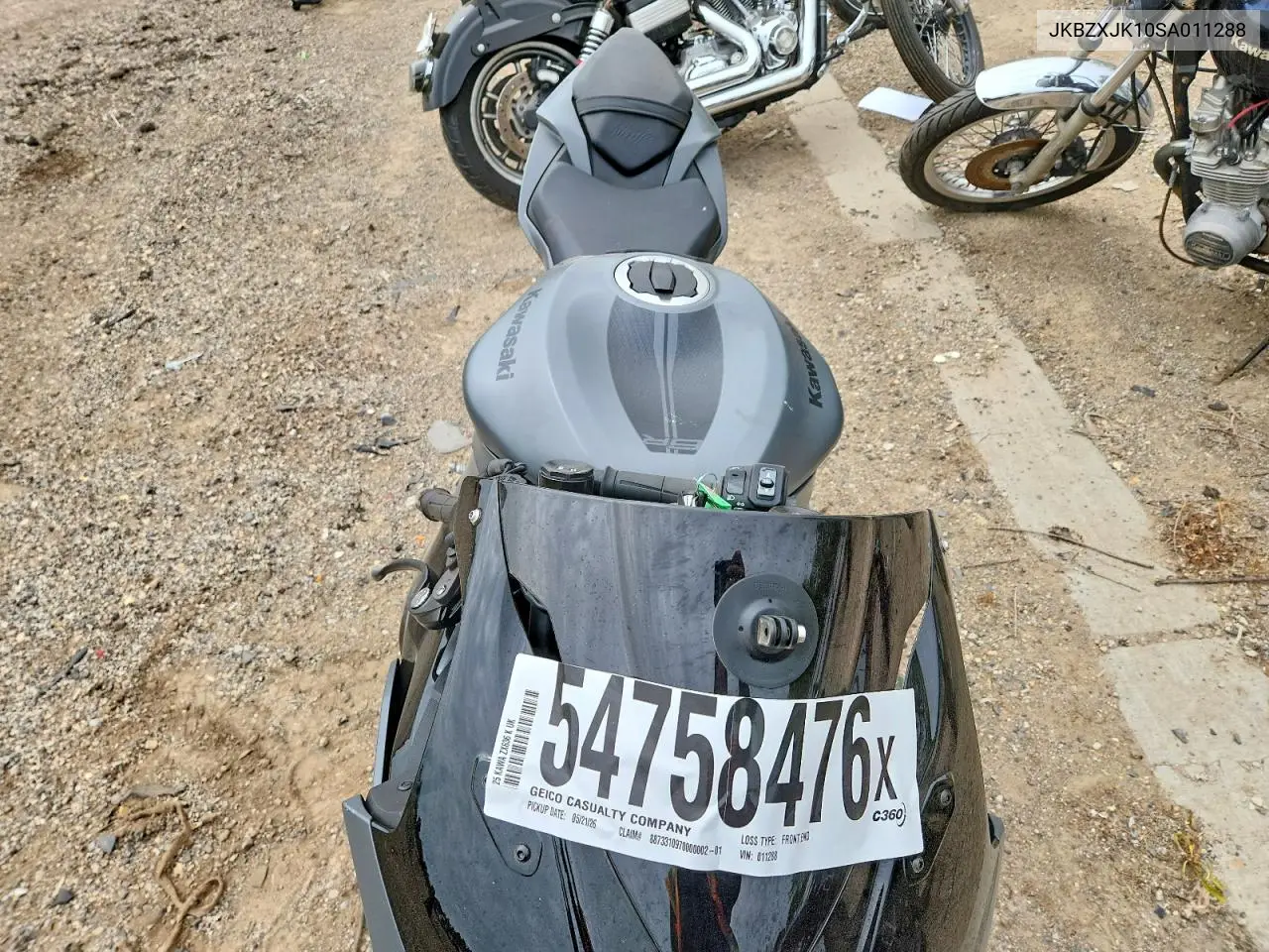2025 Kawasaki Zx636 K VIN: JKBZXJK10SA011288 Lot: 54758476