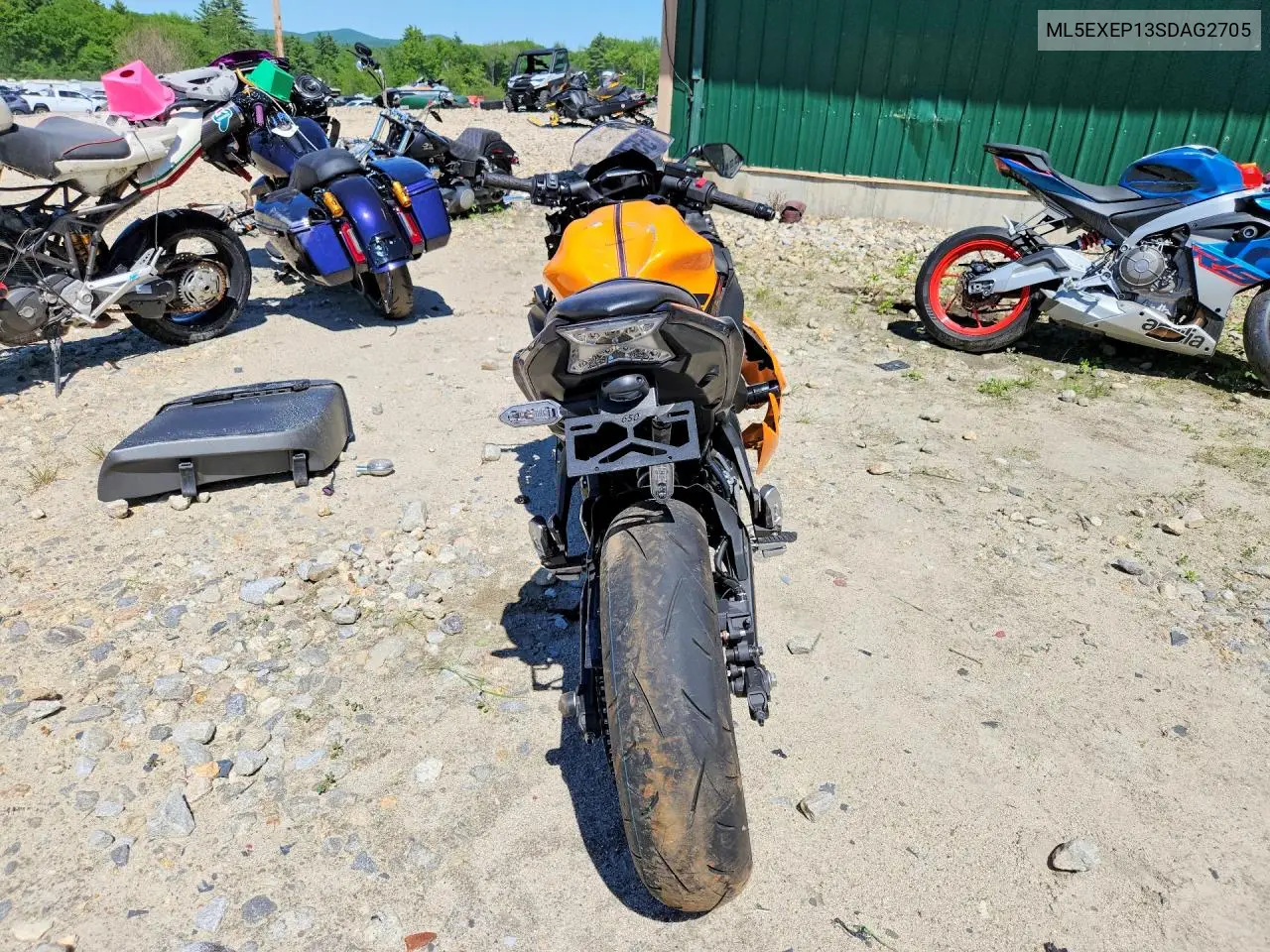2025 Kawasaki Ex650 P VIN: ML5EXEP13SDAG2705 Lot: 55739066