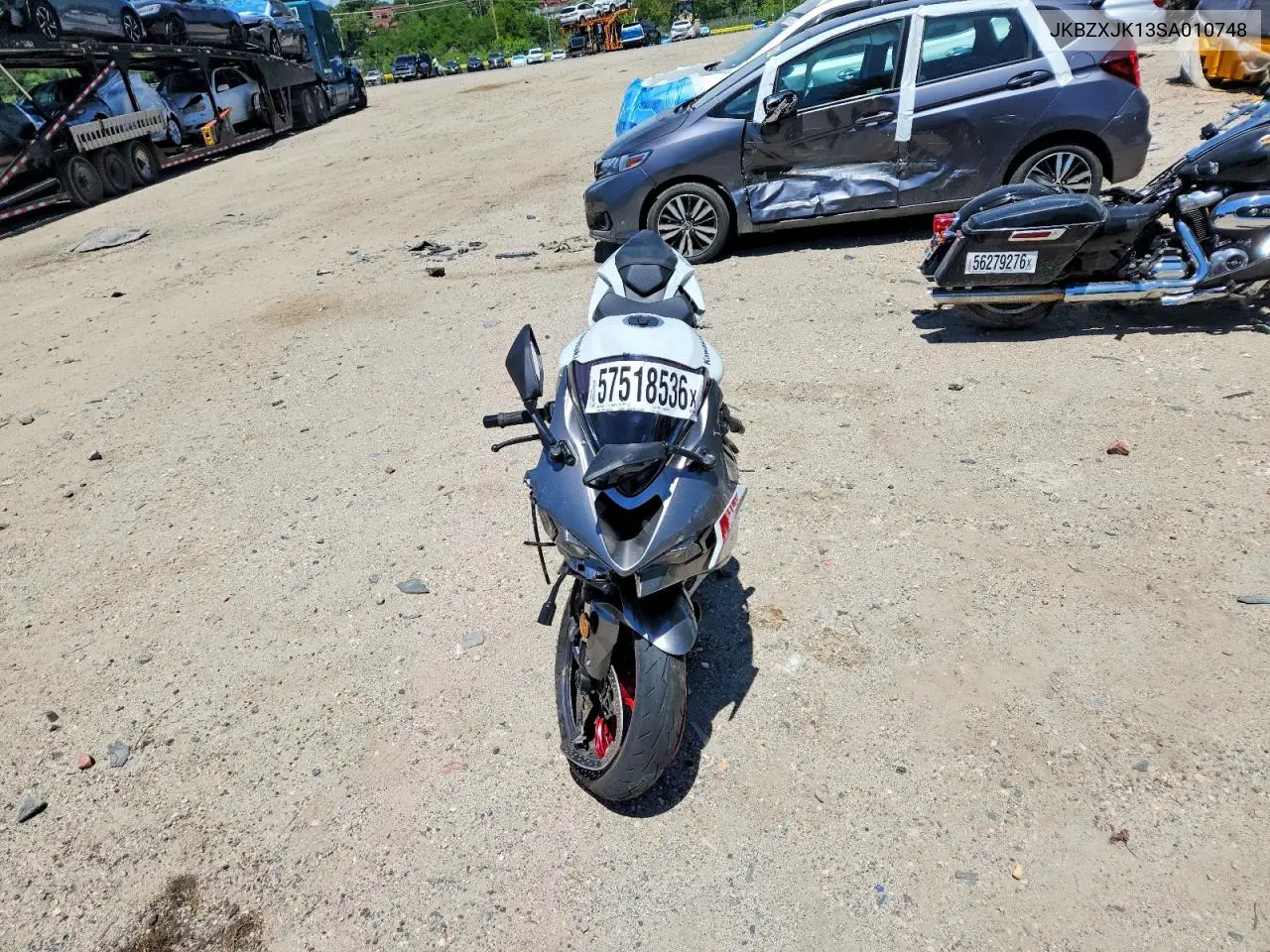 2025 Kawasaki Zx636 K VIN: JKBZXJK13SA010748 Lot: 57518536
