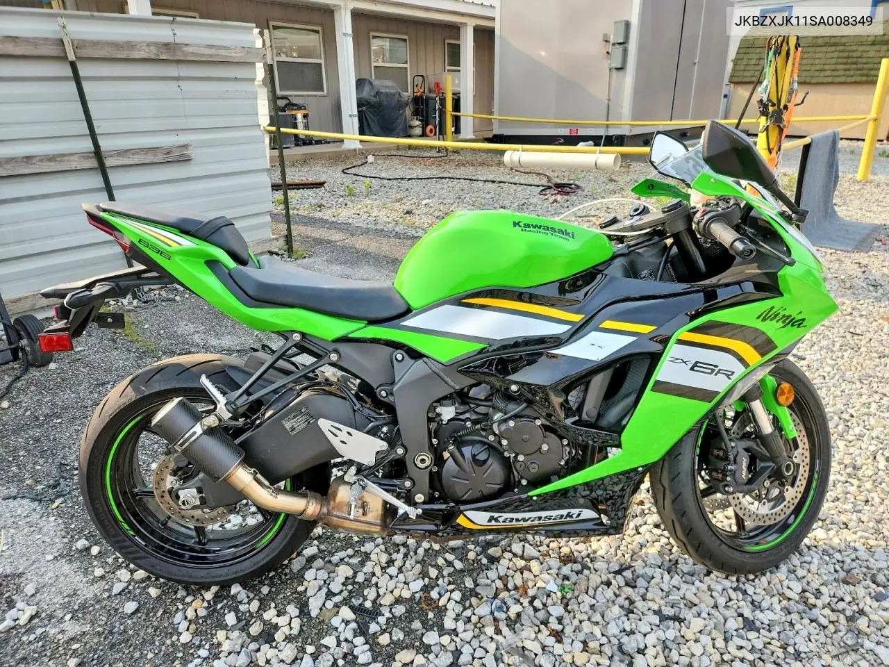2025 Kawasaki Zx636 K VIN: JKBZXJK11SA008349 Lot: 57890286