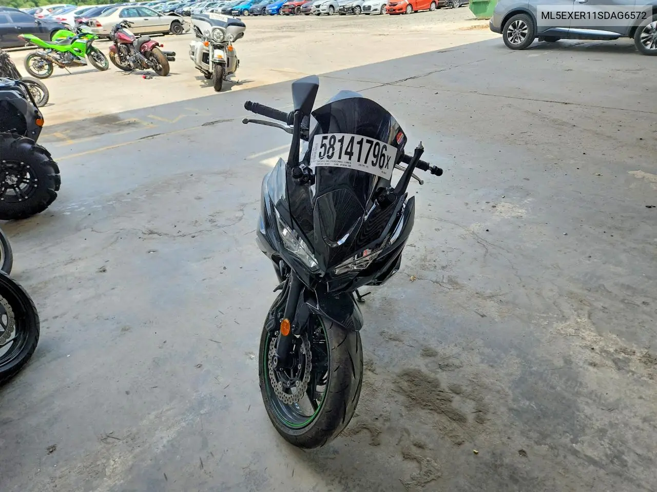 2025 Kawasaki Ex650 R VIN: ML5EXER11SDAG6572 Lot: 58141796