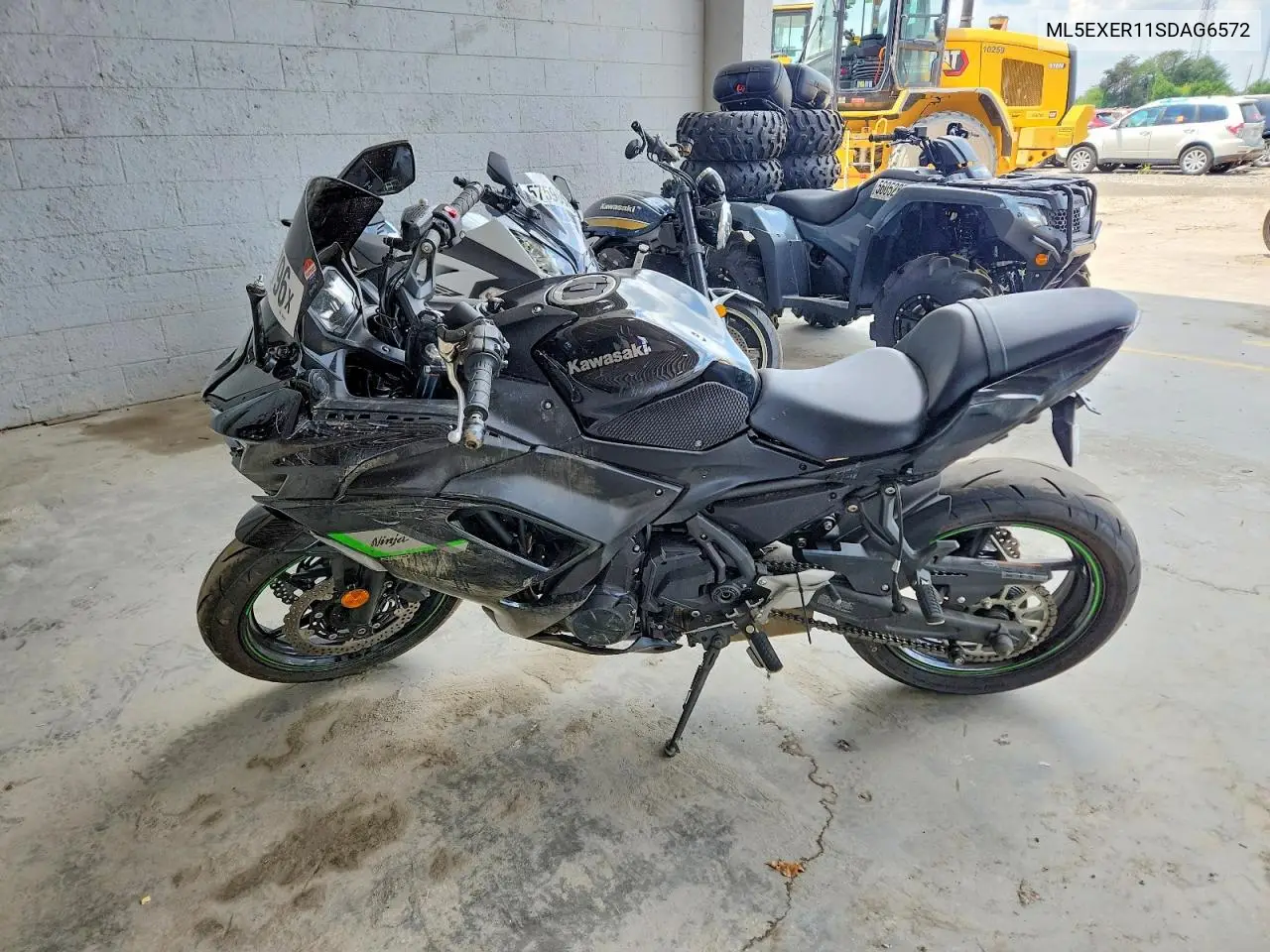 2025 Kawasaki Ex650 R VIN: ML5EXER11SDAG6572 Lot: 58141796