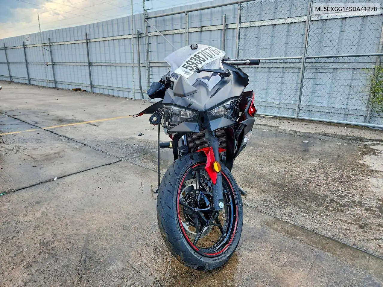 2025 Kawasaki Ex500 VIN: ML5EXGG14SDA41278 Lot: 59387076
