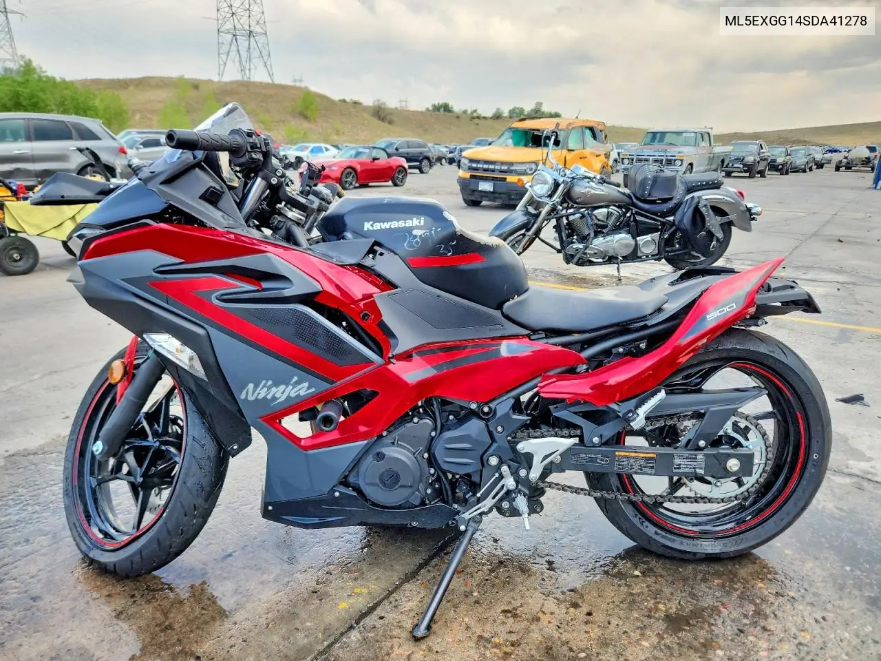 2025 Kawasaki Ex500 VIN: ML5EXGG14SDA41278 Lot: 59387076