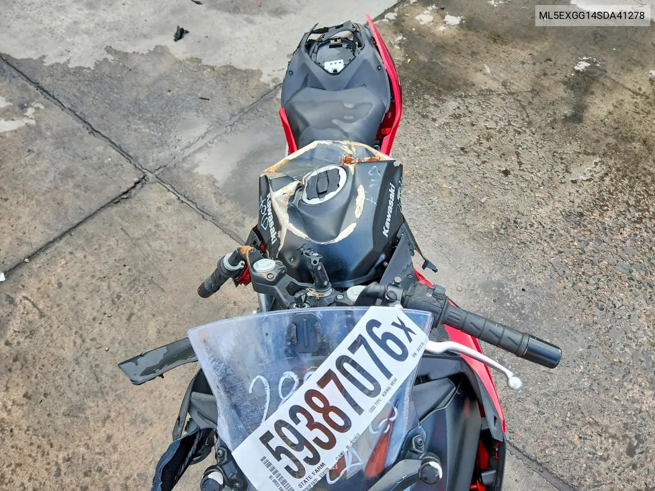 2025 Kawasaki Ex500 VIN: ML5EXGG14SDA41278 Lot: 59387076