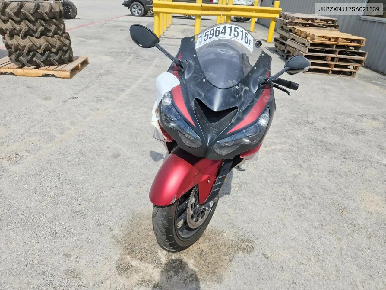 2025 Kawasaki Zx1400 J VIN: JKBZXNJ17SA021339 Lot: 59641516